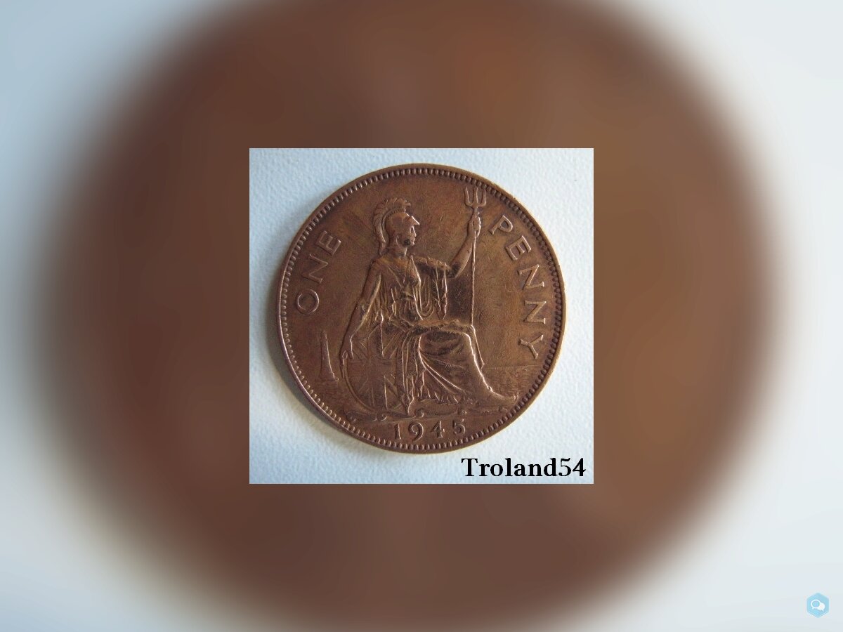  Royaume Uni One penny 1945 1