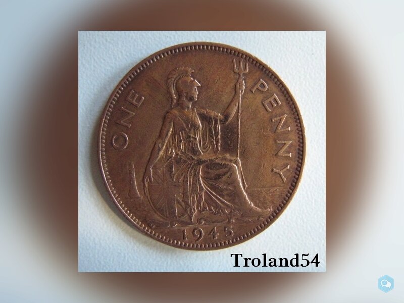  Royaume Uni One penny 1945 1