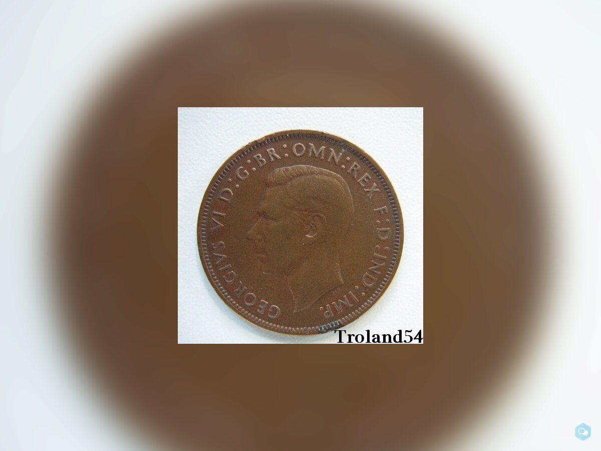  Royaume Uni One penny 1937 2