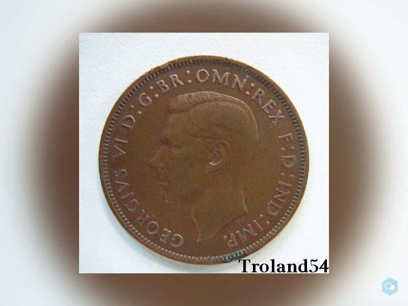  Royaume Uni One penny 1937 2