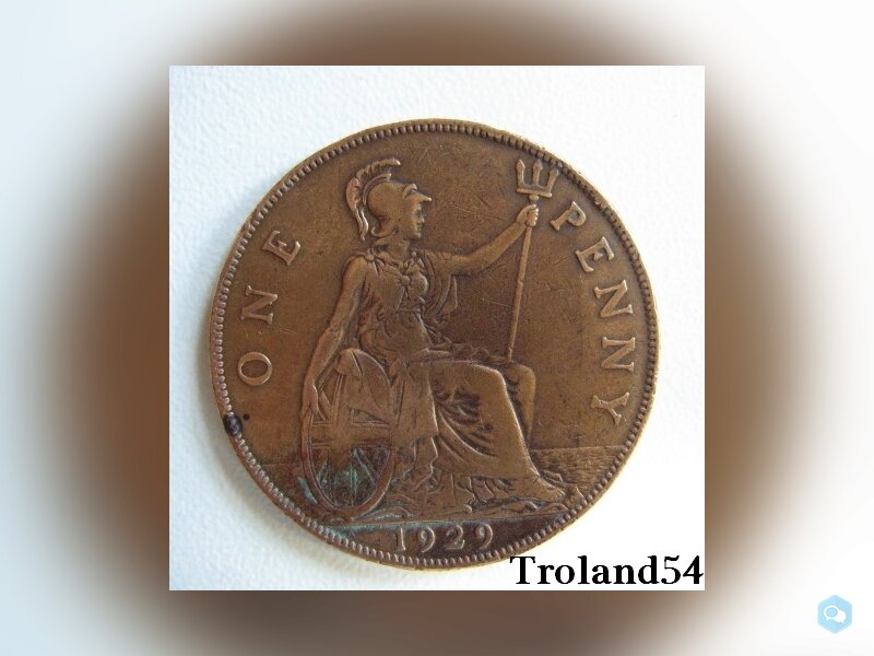  Royaume Uni One penny 1929 1