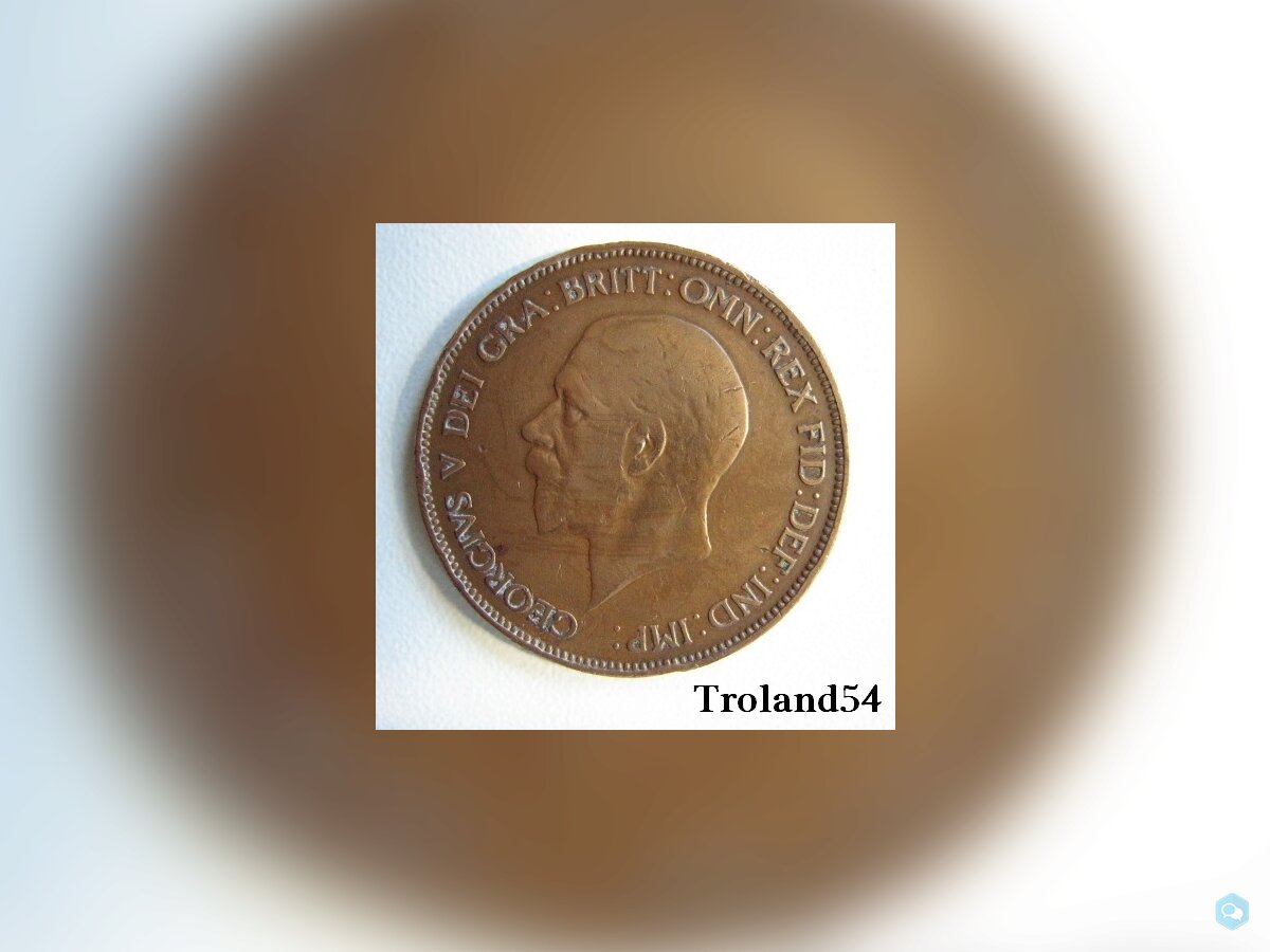  Royaume Uni One penny 1929 2