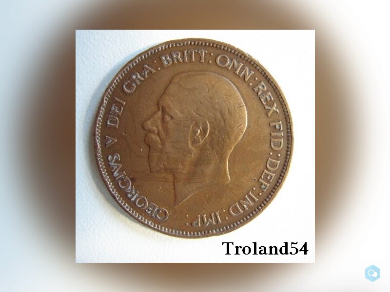 Royaume Uni One penny 1929 2