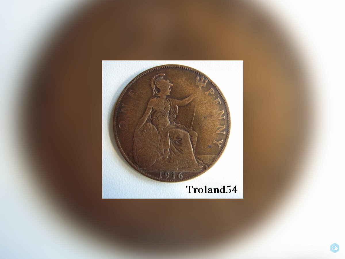  Royaume Unie, One Penny, 1916 1