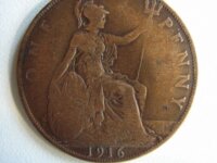  Royaume Unie, One Penny, 1916 1