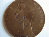  Royaume Uni One penny 1918 1