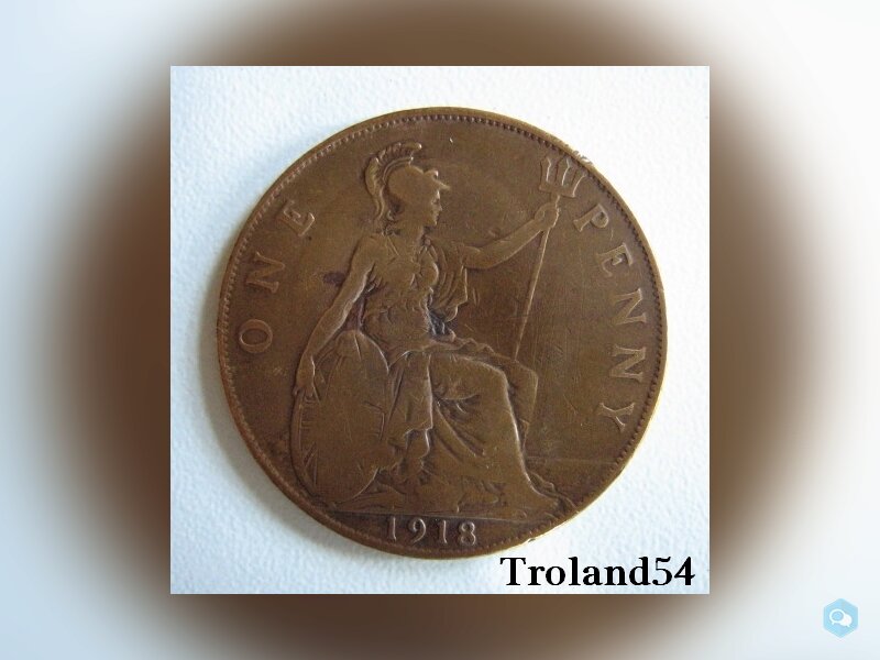  Royaume Uni One penny 1918 1