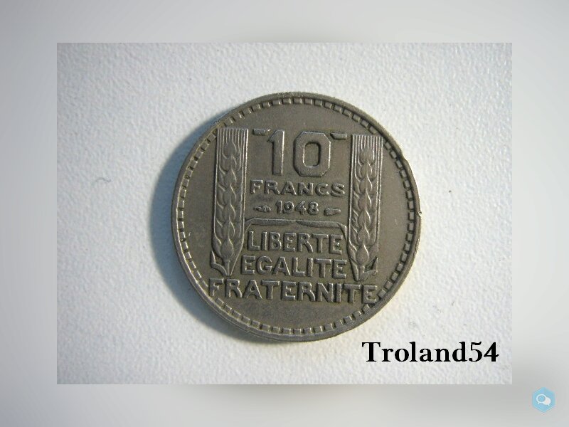 France, 10 Francs, année 1948 1