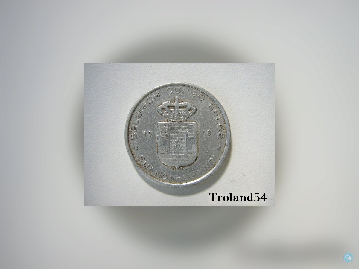 Congo Belge, 5 francs alu, 1958 2