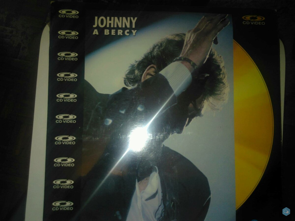 RARE Laser Disc NON OUVERT concert Johnny Hallyday 1