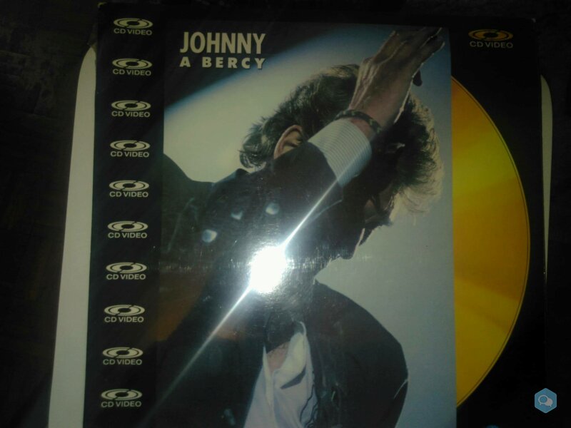 RARE Laser Disc NON OUVERT concert Johnny Hallyday 1