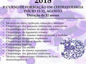 3º CURSO DE FORMAÇÃO EM CITOPATOLOGIA VETERINÁRIA