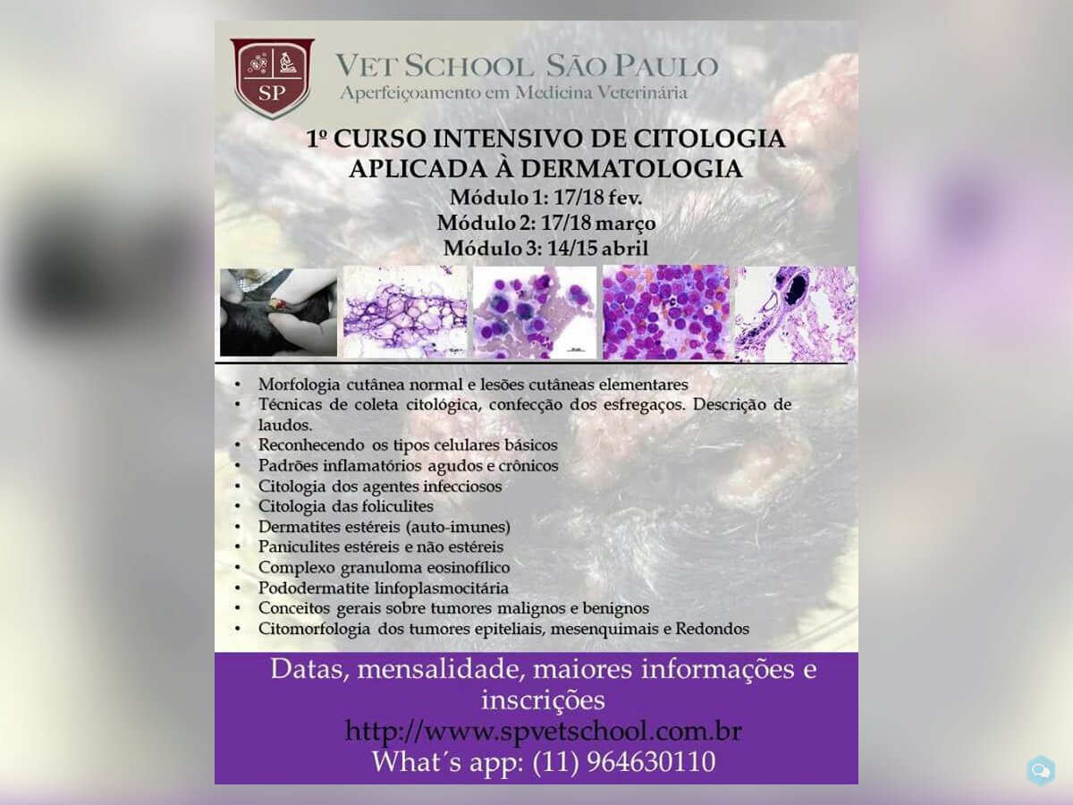 CURSO INTENSIVO DE CITOLOGIA APLICADA DERMATOLOGIA 1