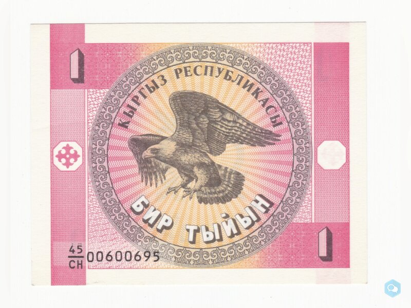 kirghizistan  billet de1 tyiyn 1993 neuf UNC 1