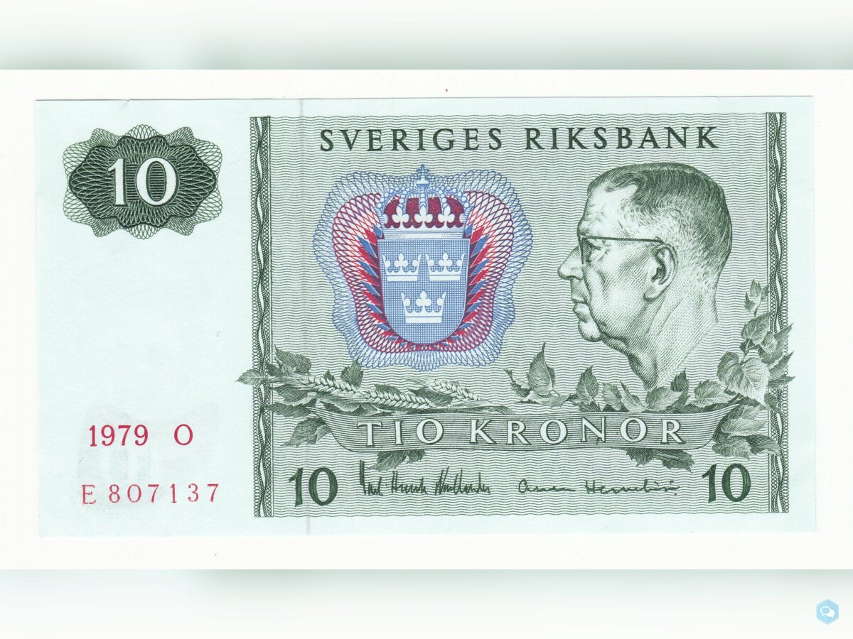 Suede 10 kronor année 1979 neuf UNC 1