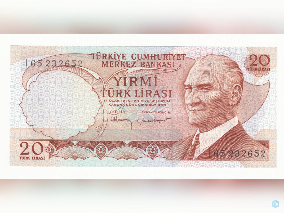  Turquie 20 lira année 1966 neuf UNC 1