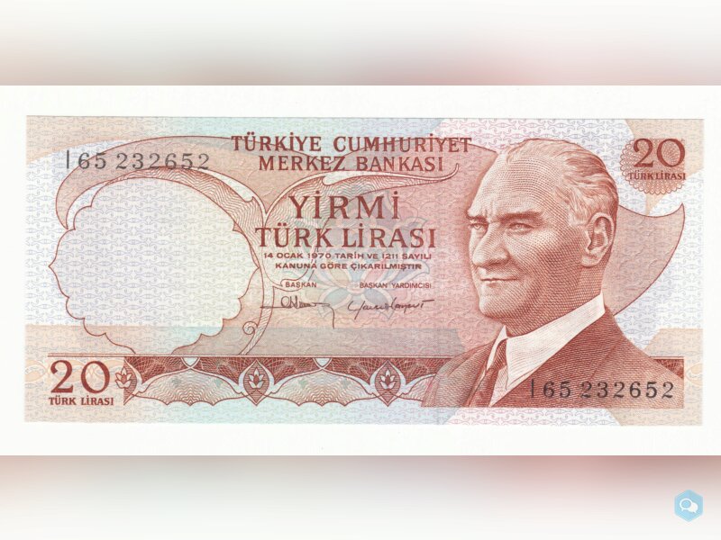  Turquie 20 lira année 1966 neuf UNC 1
