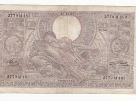 Belgique 100 francs année 17.12.1936     