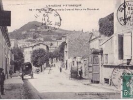 (07) cpa-privas- avenue de la gare