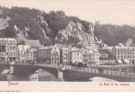 Dinant-cpsm-le pont et les rochers- non circulée