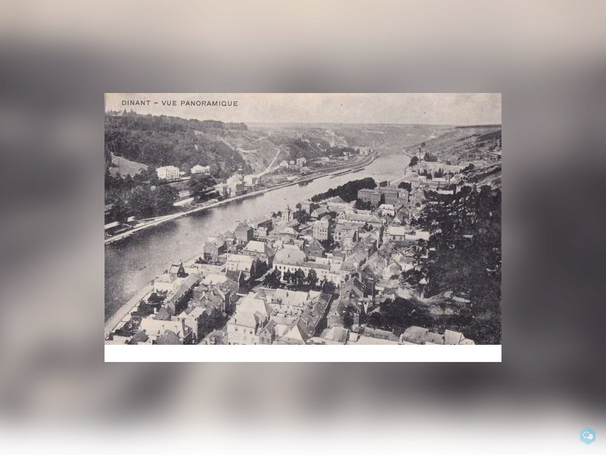 dinant-cpa-vue panoramique - circulée en 1921      1