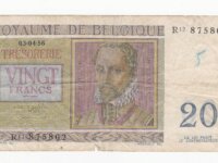 Belgique 20 francs regnier année 03.04.56  1