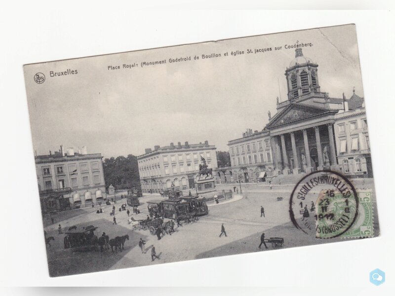 Bruxelles  place royale année 1912 1
