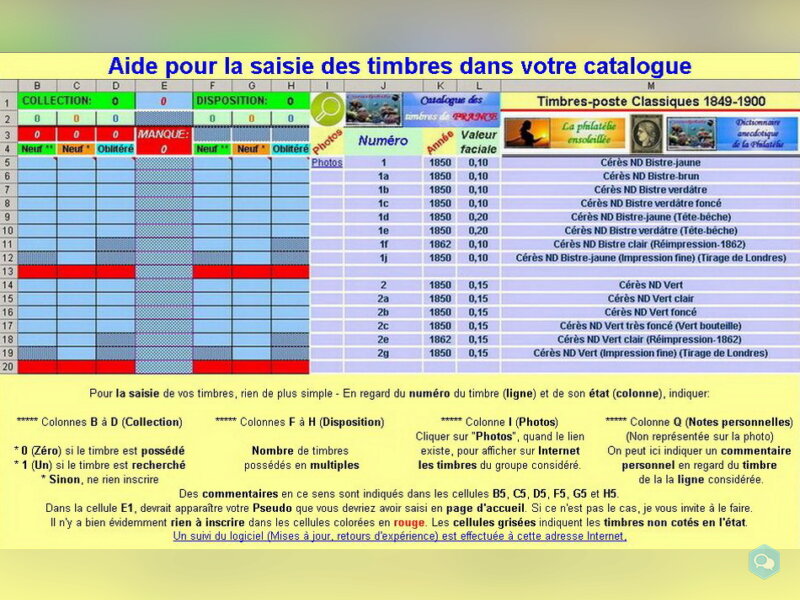 Catalogue des timbres de France DVD informatique 14