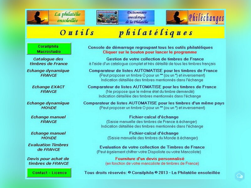 Catalogue des timbres de France DVD informatique 17