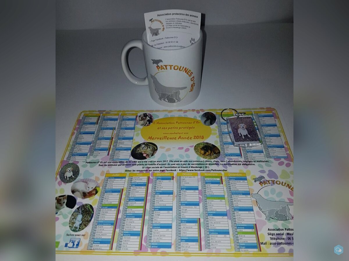 Lot  Mug-Calendrier-Porte clé 1