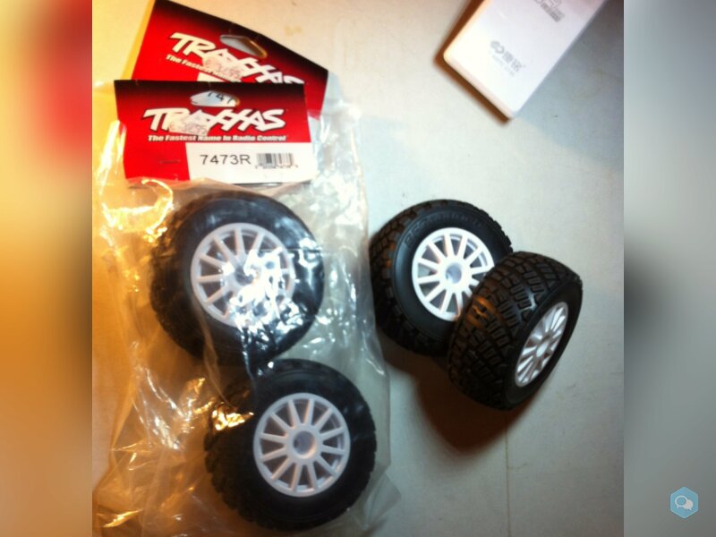 4 roues pour Traxxas Rally 1/8 1