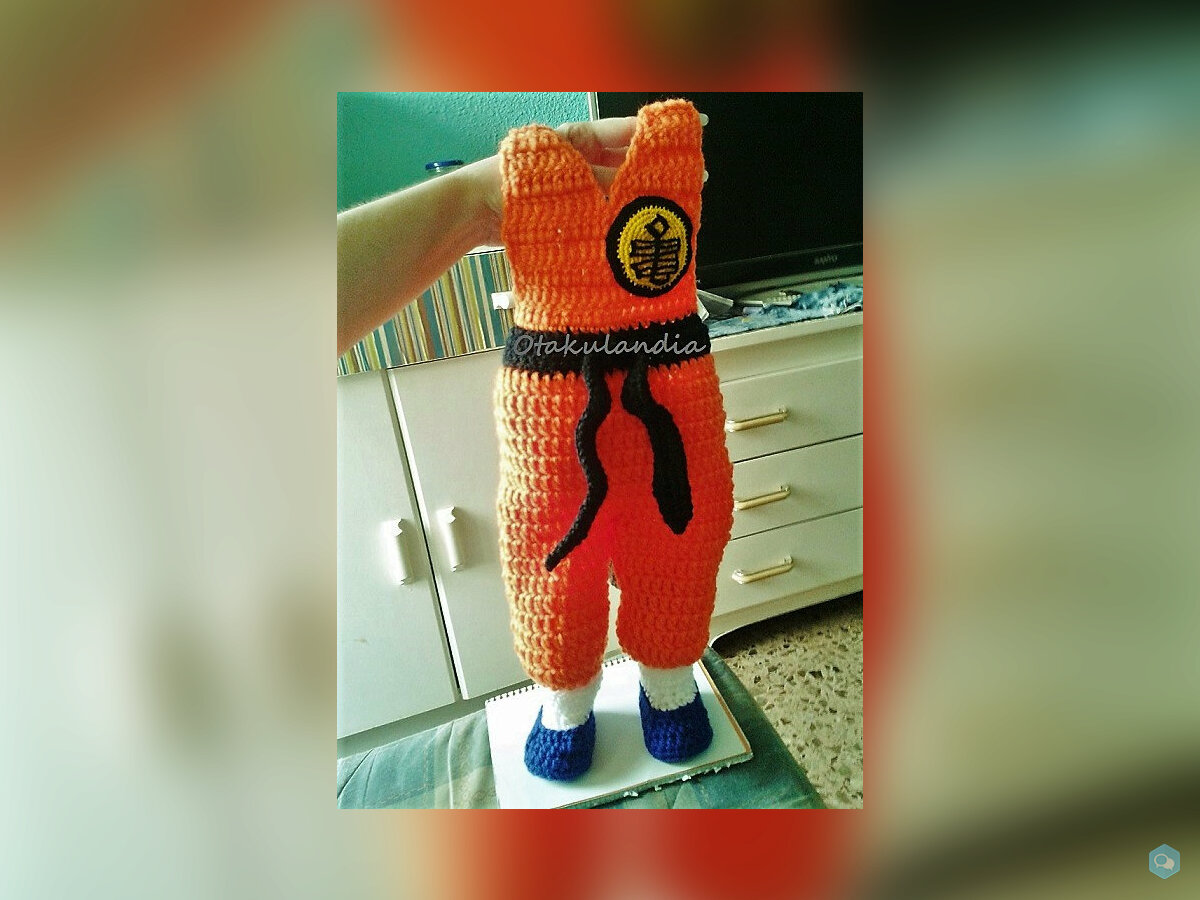  Disfraz Goku Bebé en Crochet  2