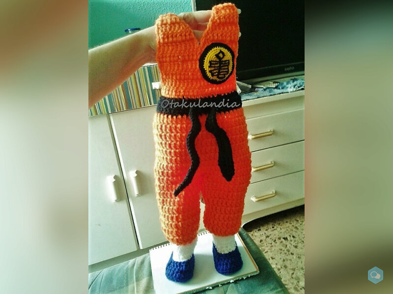  Disfraz Goku Bebé en Crochet  2