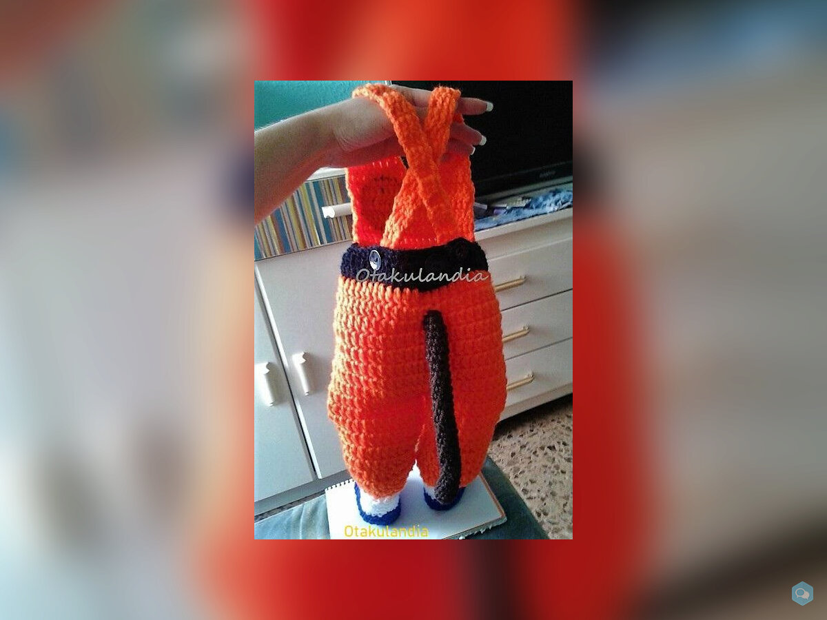  Disfraz Goku Bebé en Crochet  5