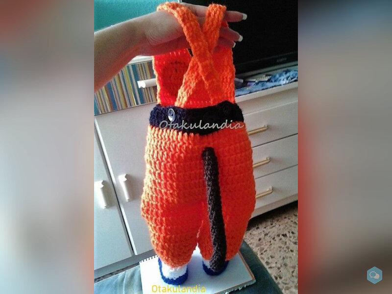  Disfraz Goku Bebé en Crochet  5