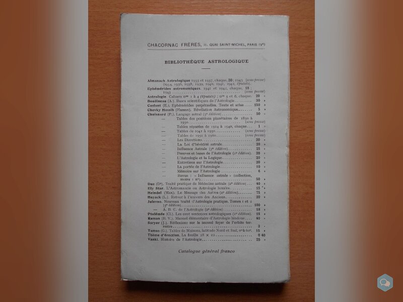 Tables des Positions Planétaires de 1850 à 1950 2