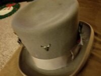 Grey Top Hat-(worn-used) 1