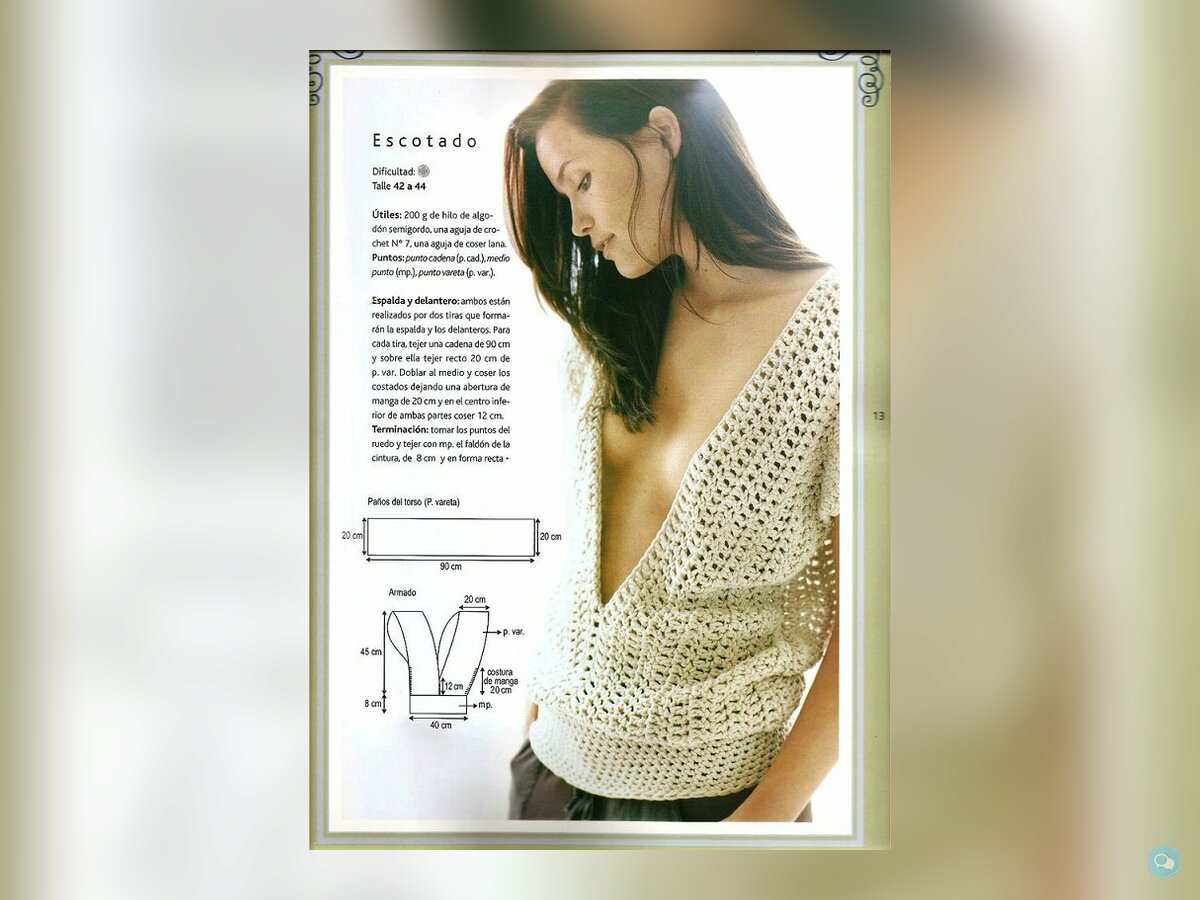 PDF- Voici Pull pour l'été, original au Crochet  8