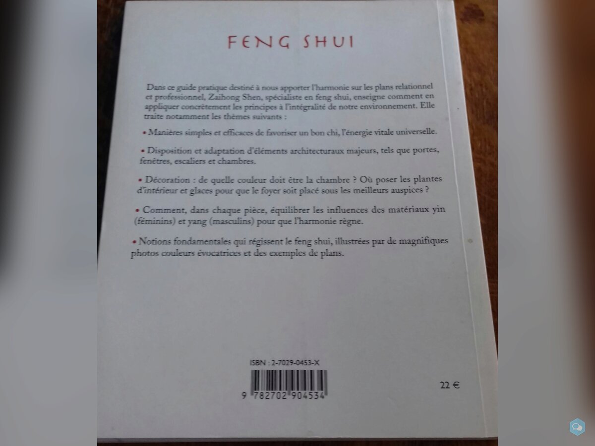 VENDS livres Feng Shui 4