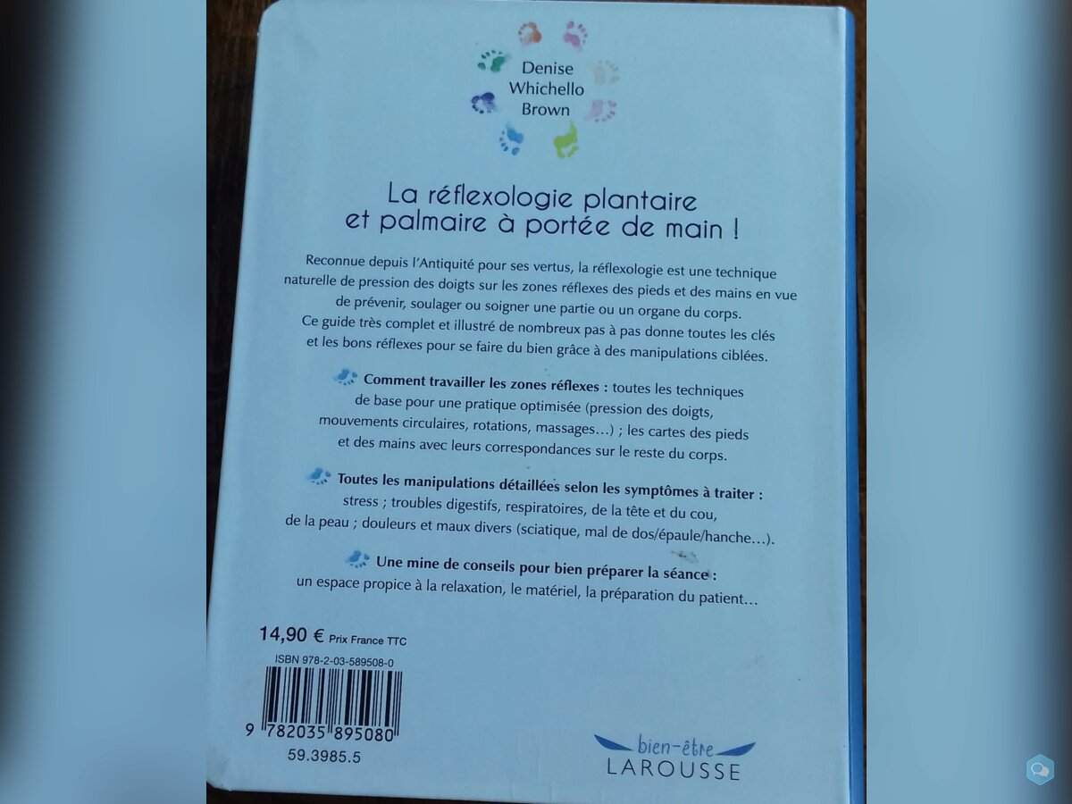 vends livre REFLEXOLOGIE 2