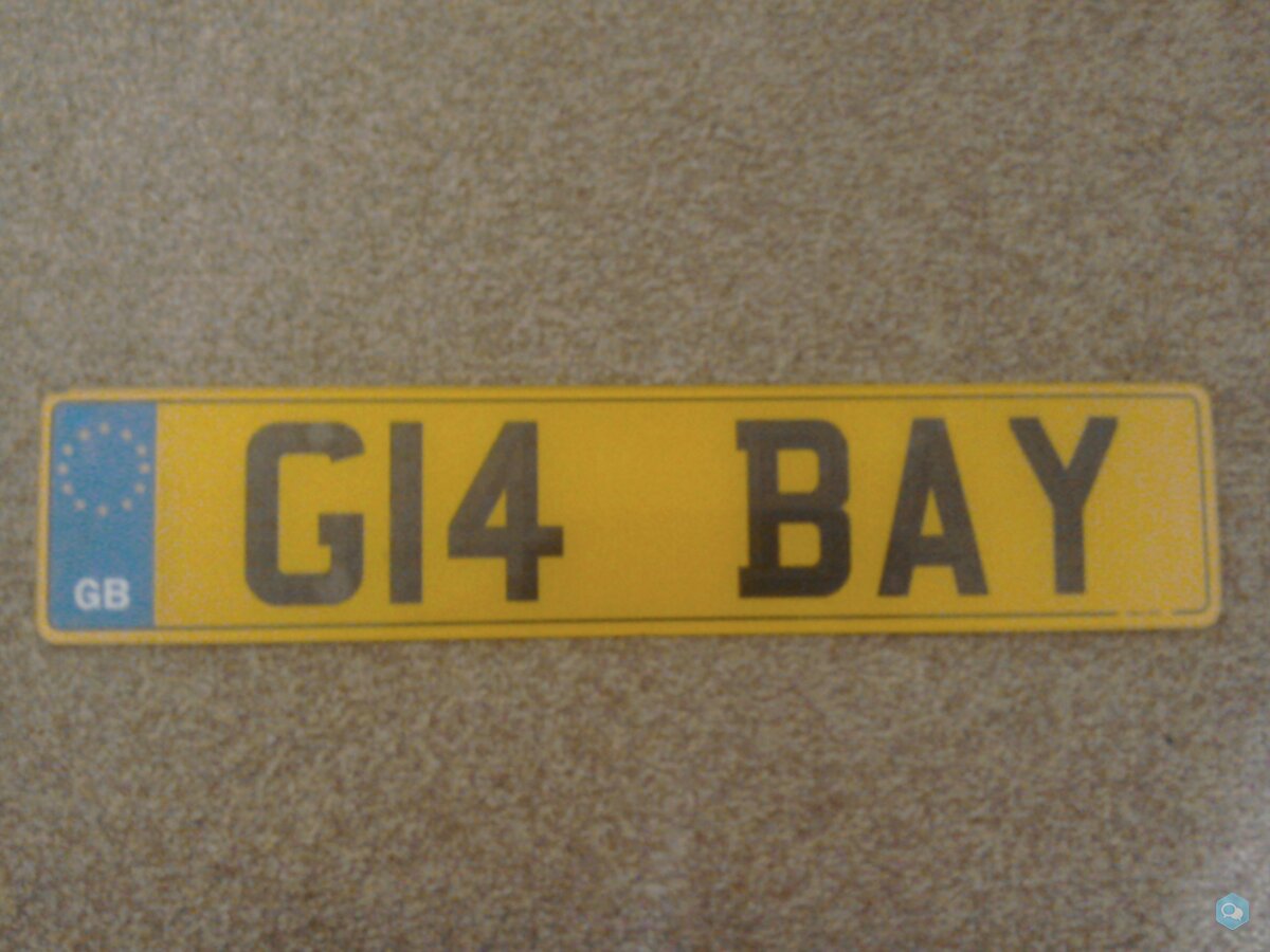 G14BAY cherished number plate 1