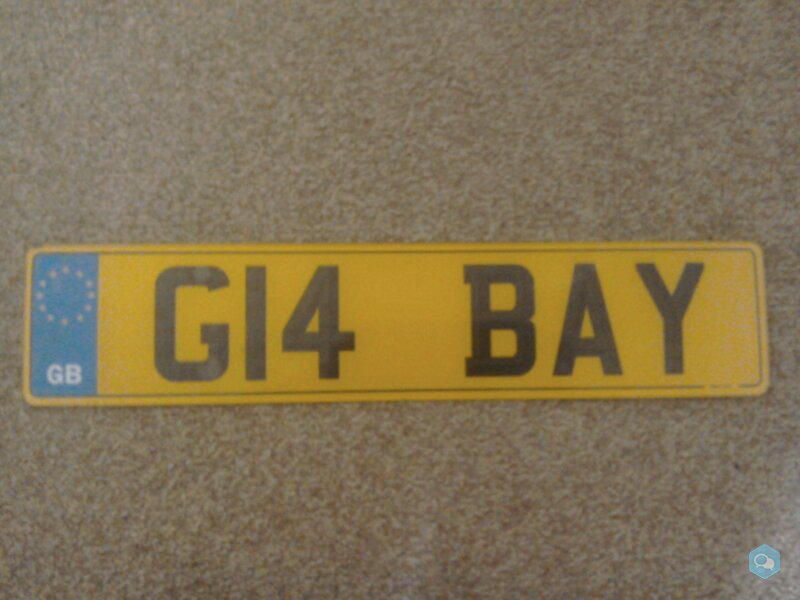 G14BAY cherished number plate 1