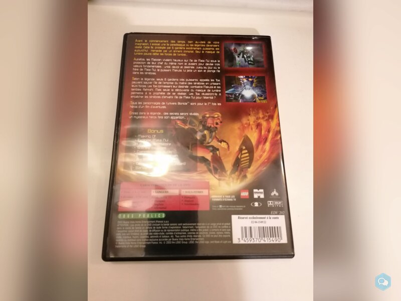 DVD Bionicle 1 Le Masque de Lumière 2