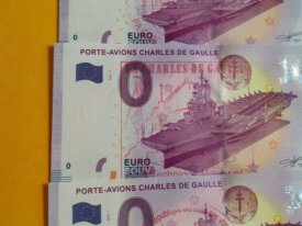 Billets tamponnés P.A. Ch. de Gaulle