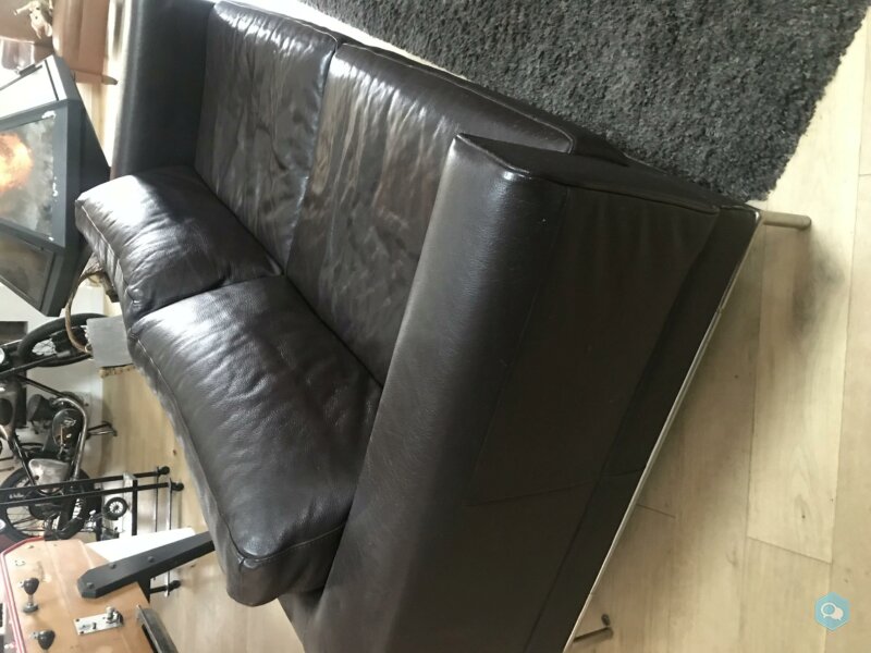 sofa cuir vintage  1