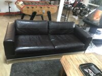 sofa cuir vintage  2