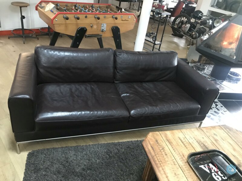 sofa cuir vintage  2