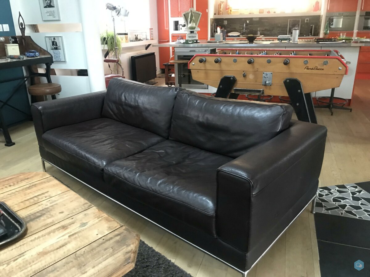 sofa cuir vintage  3