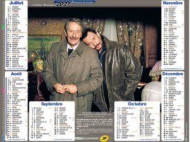 Calendrier Johnny Hallyday La Poste 