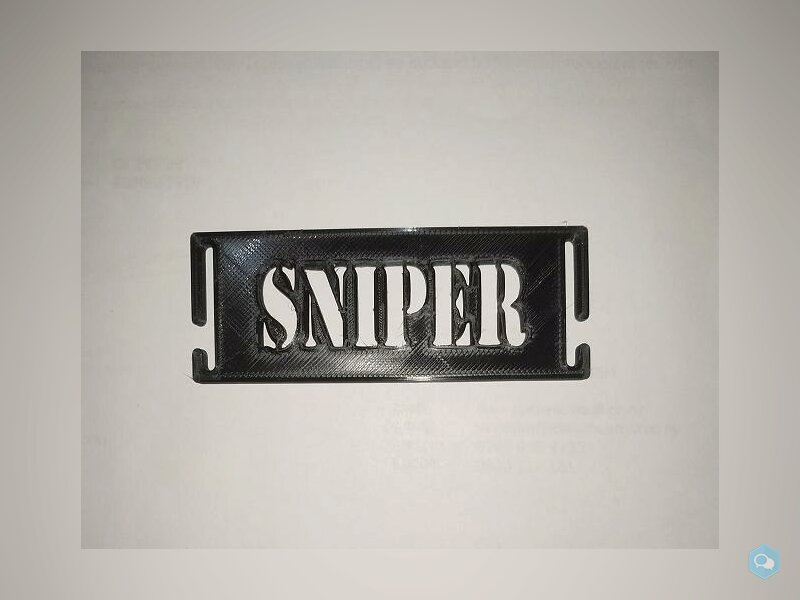 Personalised Molle Name Tag 1